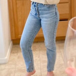 Straight leg mom jeans